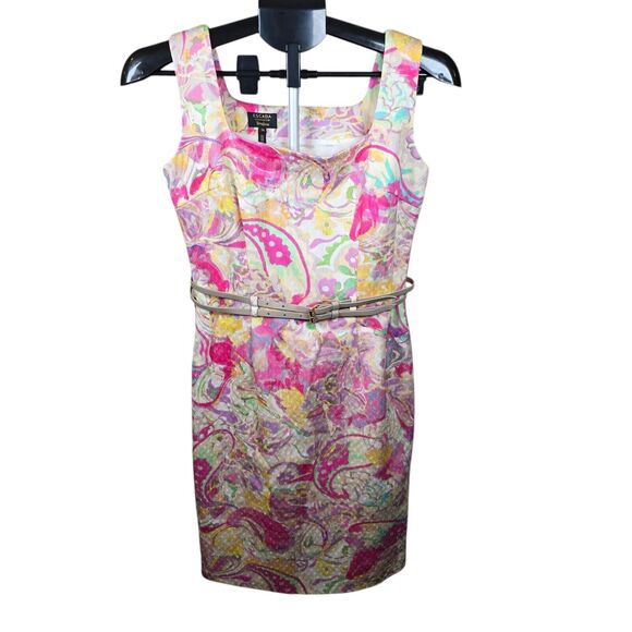 Escada Dress Womens Small Sheath Paisley Dress Neiman Marcus Luxury Designer 36 - Picture 6 of 14